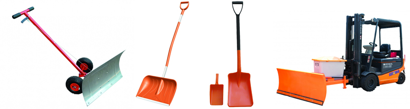 Lame à neige, pelles